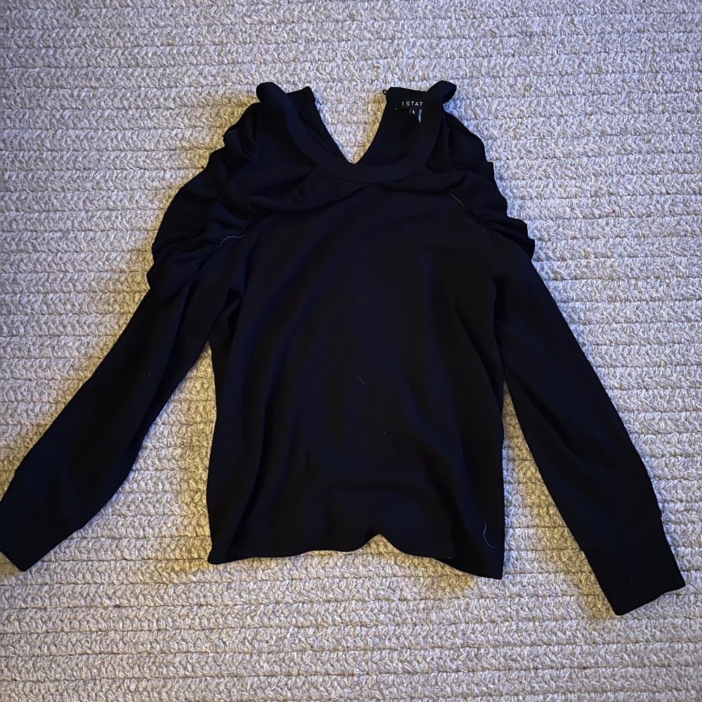 1. STATE Off the shoulder size L black blouse
